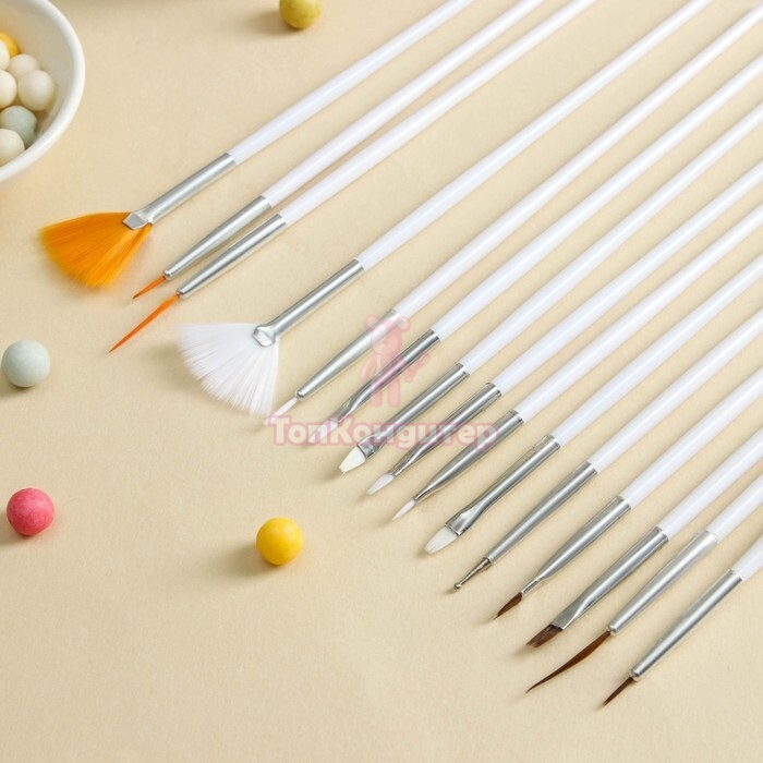 Кисти кондитерские (набор 15 шт.)
