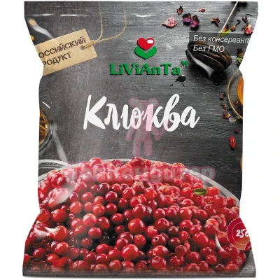 Клюква замороженная "LiViAnTa" 250 гр