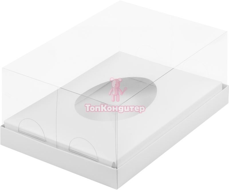 Коробка под половинку шоколадного яйца 23,5 см*16 см*16 см белая