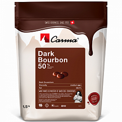 Шоколад темный Carma Bourbon 50% 1,5 кг