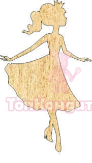 Топпер "Принцесса", 36001133-з 6*13 см