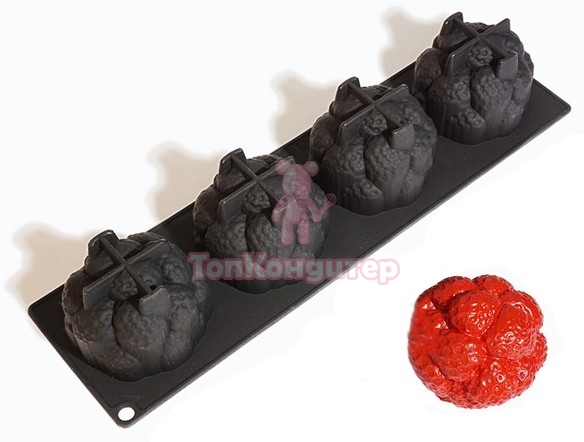 Силиконовая форма «Пирожное Клубника» Silico