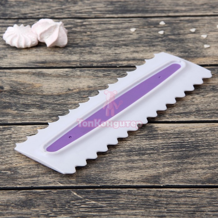 Шпатель кондитерский 23x7,5 cм "Праздник" волны