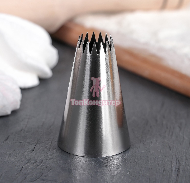 Насадка кондитерская «Французская звезда», d=3 см, вых. 1 см 358