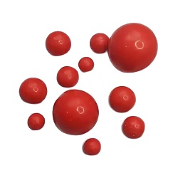 Сферы из шоколадной глазури красные 10шт.