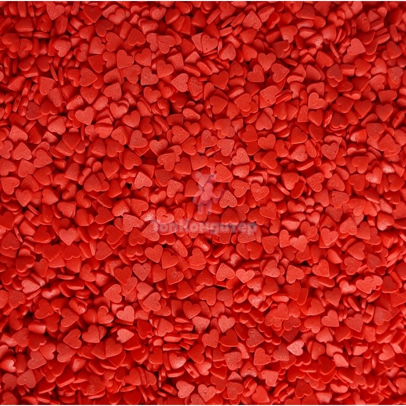 Посыпка "Сердечки мини" Красные 50 гр