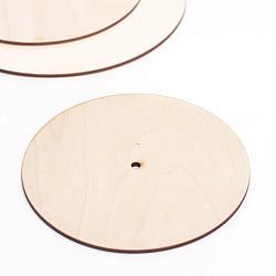 Подложка из фанеры для торта с отверстием 34 см, толщина 4 мм
