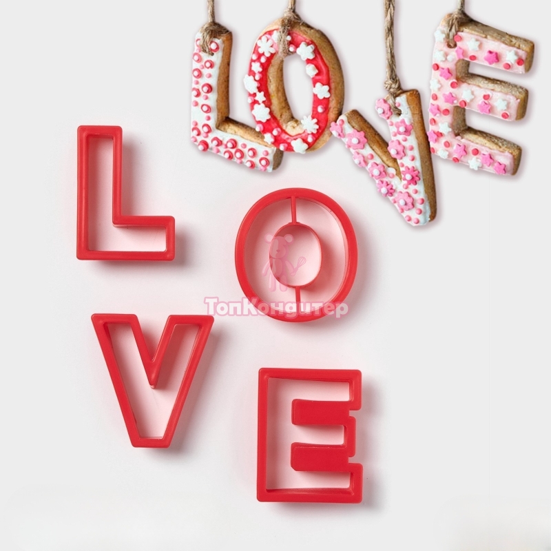 Вырубка для пряников "Любовь" 6 см*5,5 см*1,5 см