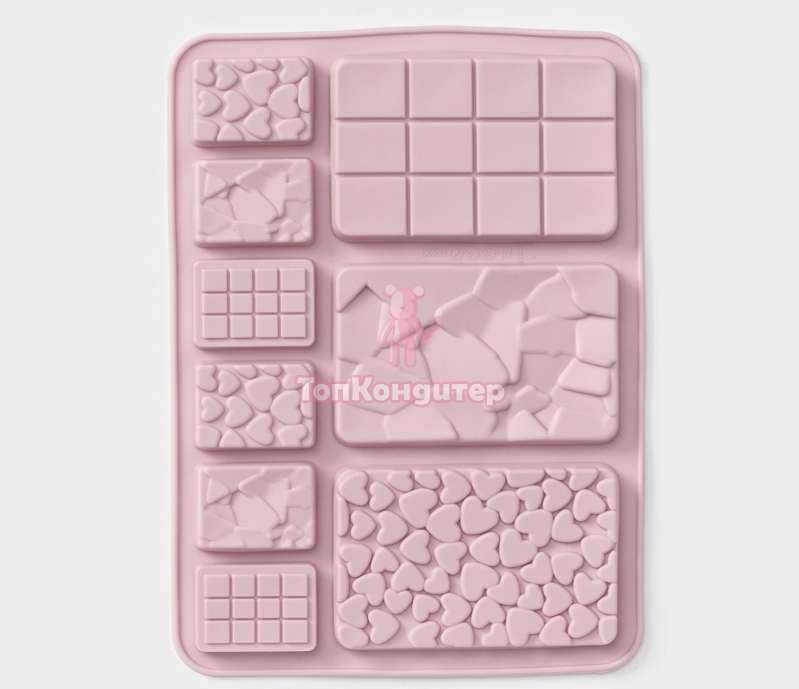 Форма для шоколада «Шоколадное ассорти», силикон, 20×15 см, 9 ячеек,