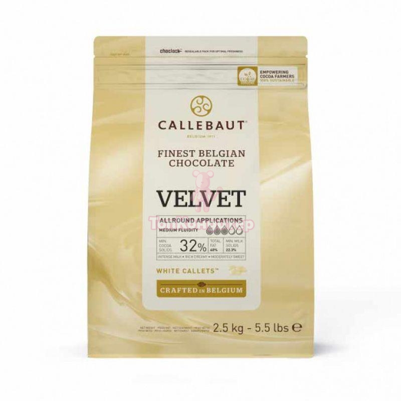 Шоколад белый Callebaut Velvet 32% 2,5 кг