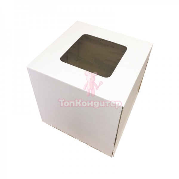 Коробка для торта 35 см*35 см*32 см с окном