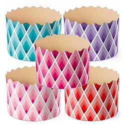 Форма бумажная для кулича "ГЕОМЕТРИЯ" d= 11 см x h= 8,5 см