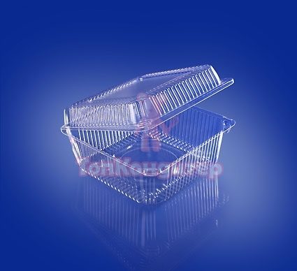 Упаковка для бенто-торта 15 см*15 см*8,5 см пластиковая